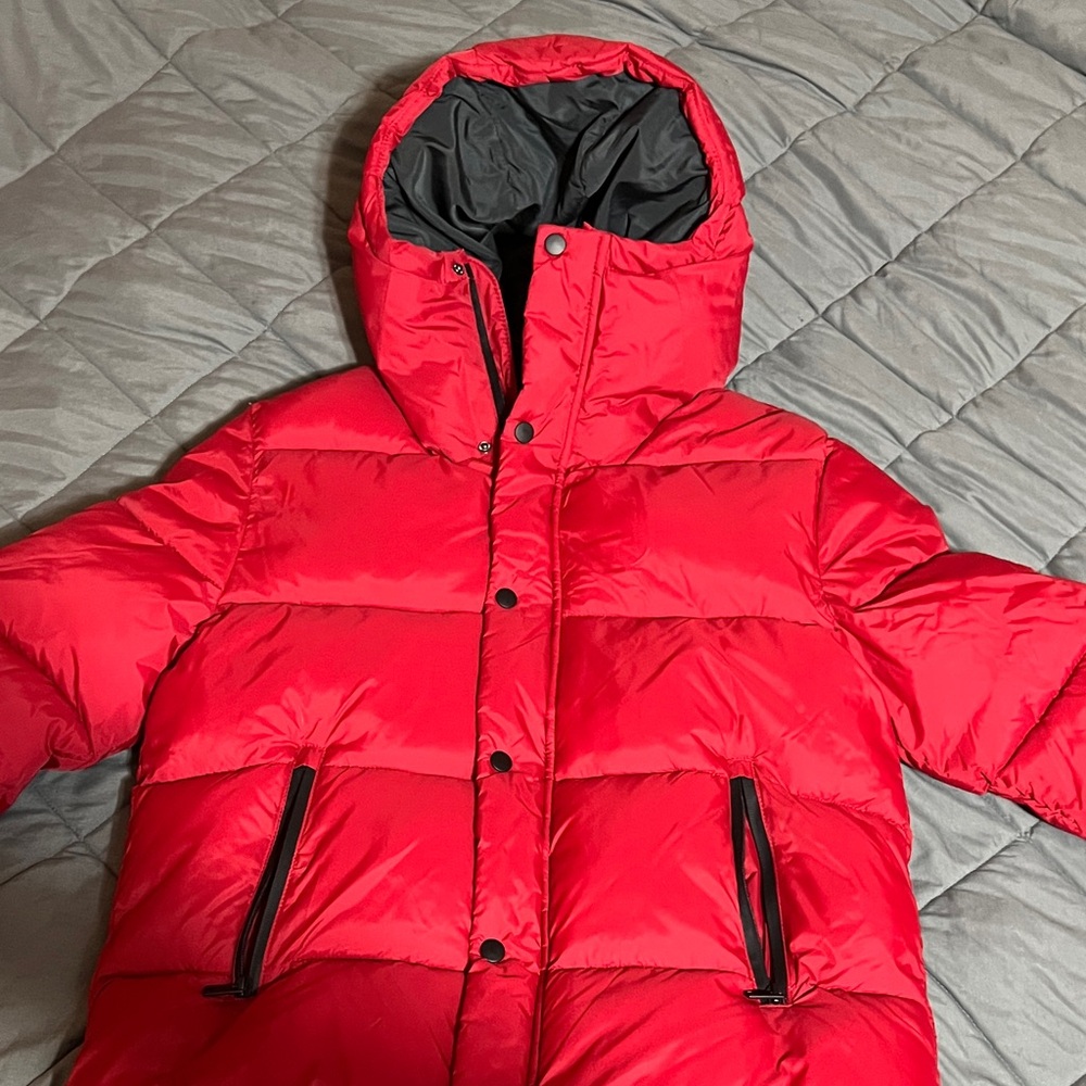 Zara Kids Red Puffer Jacket